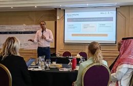 Mohanna at the risk sharing simulation workshop in Amman